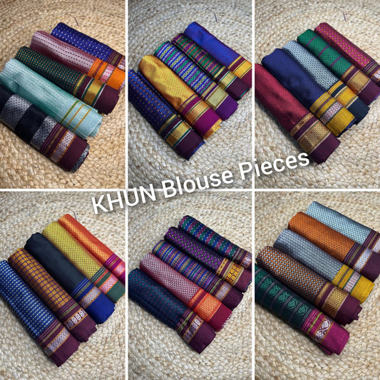 Khun Blouse Pieces Online – Pure Cotton & Satin Silk | Gruhini Silks