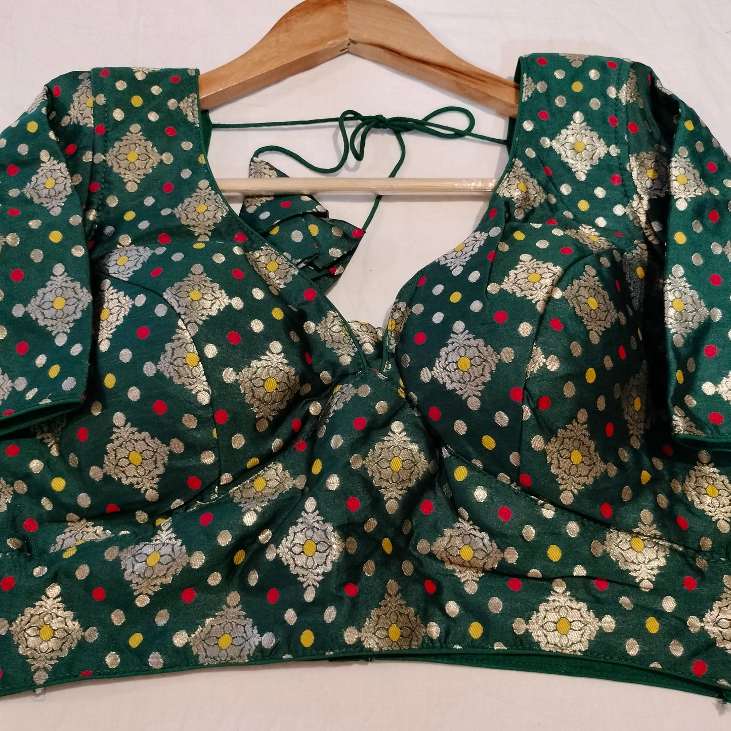 Banarasi Bottle Green Blouse