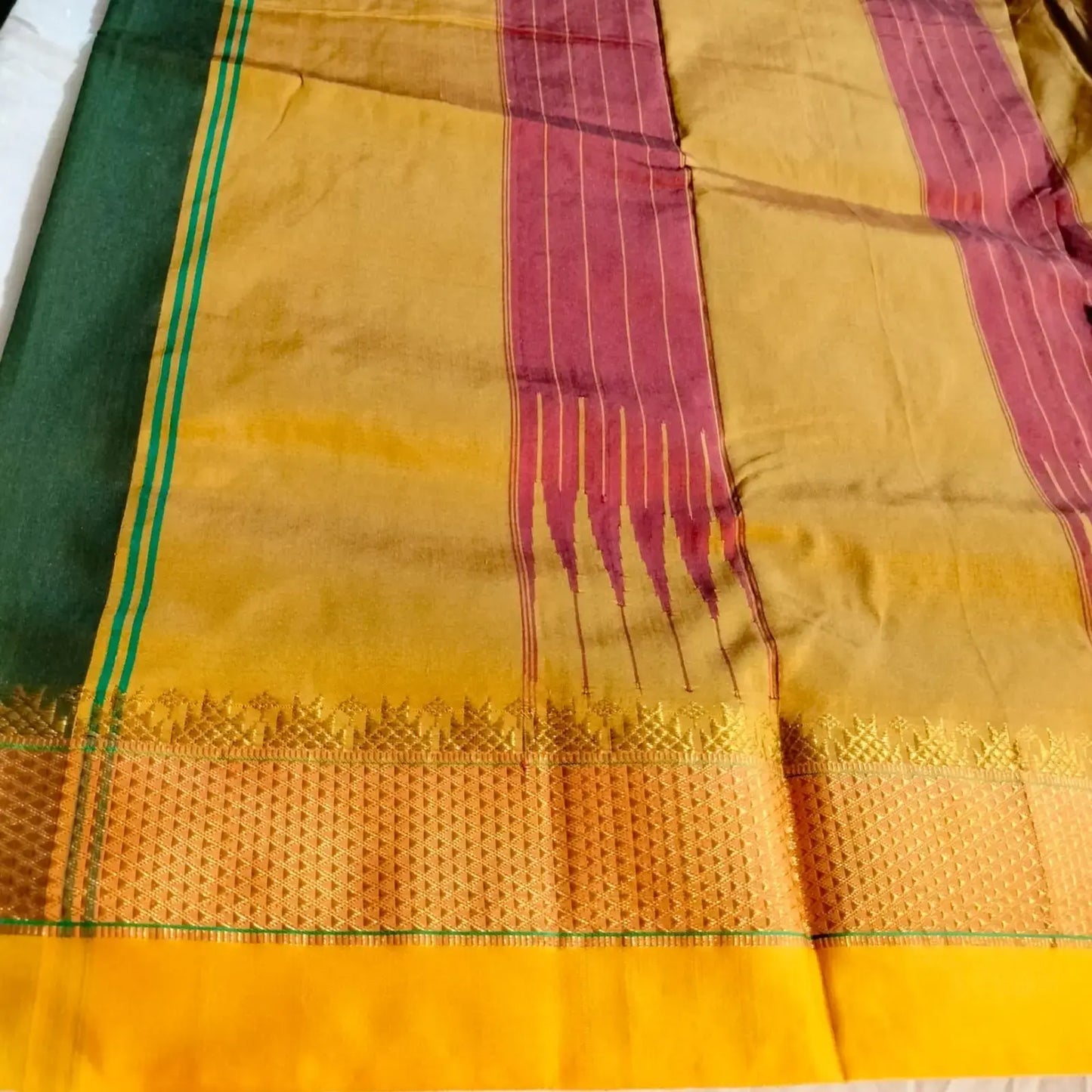 Ilkal Cotton Silk Green