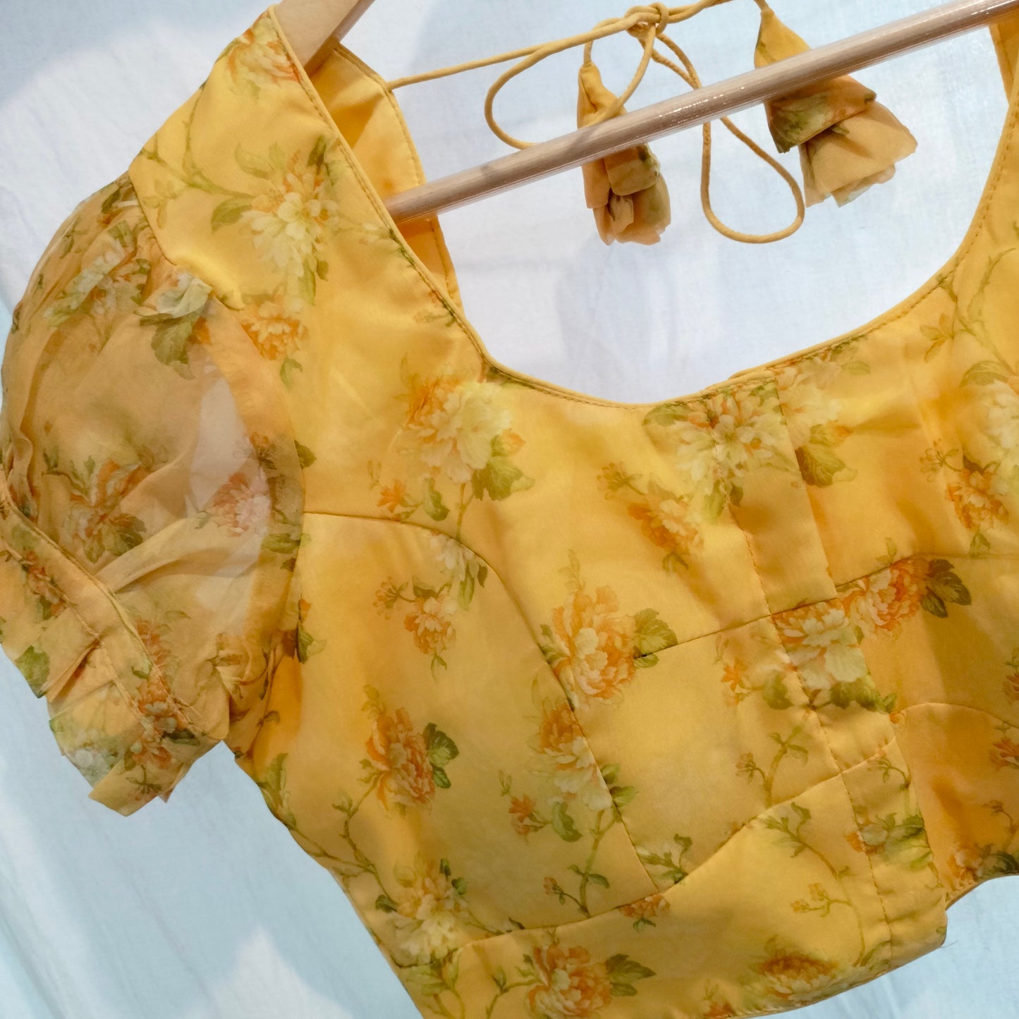 Organza Blouse Yellow