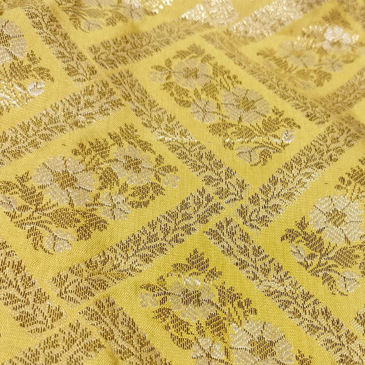 Banarasi Yellow Zari Blouse