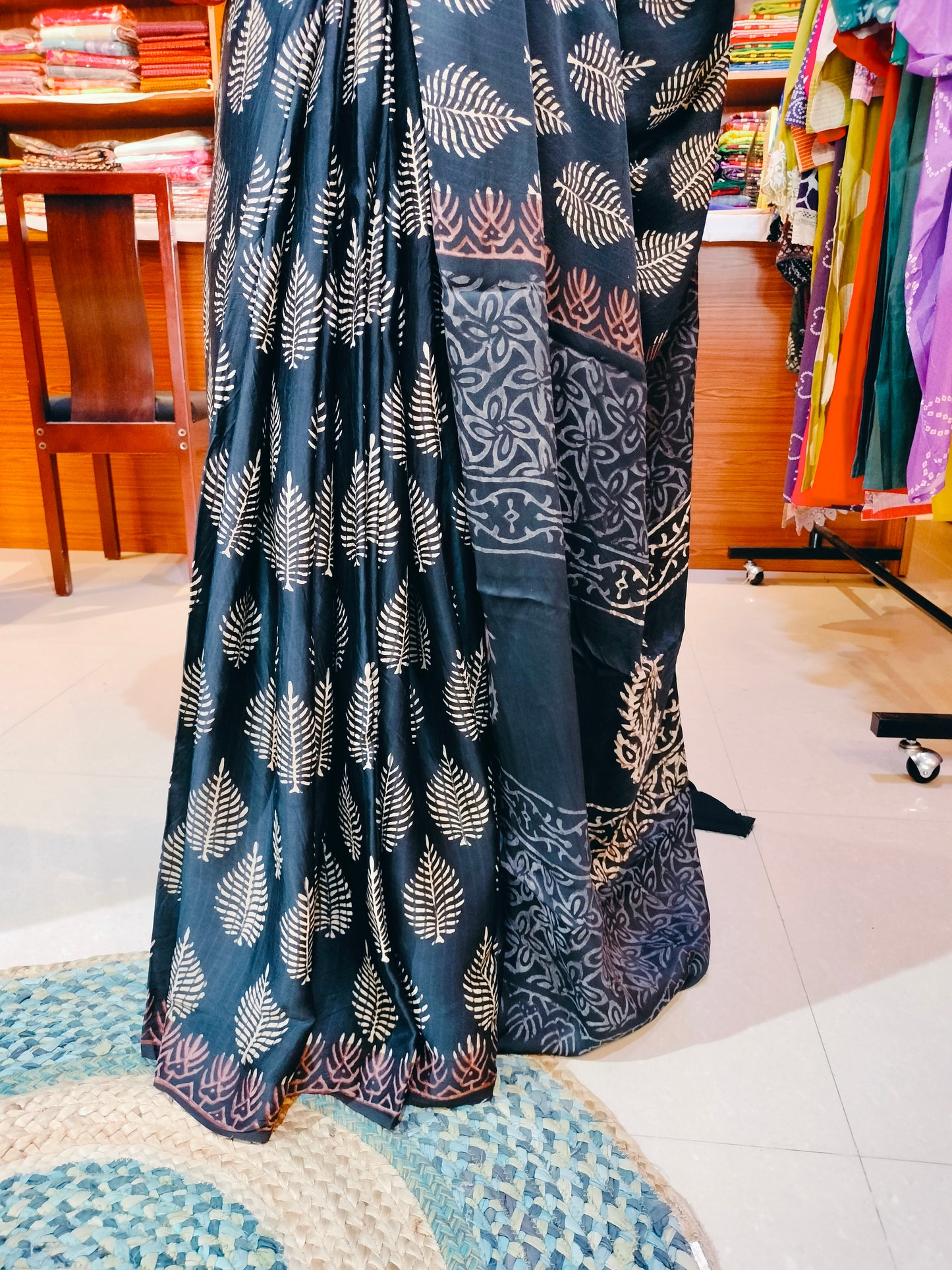 Vanaspati Modal Silk Black