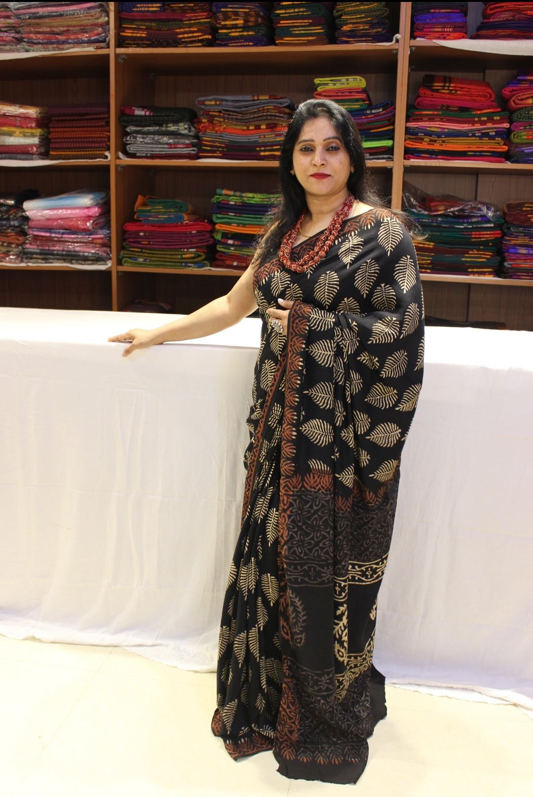 Vanaspati Modal Silk Black