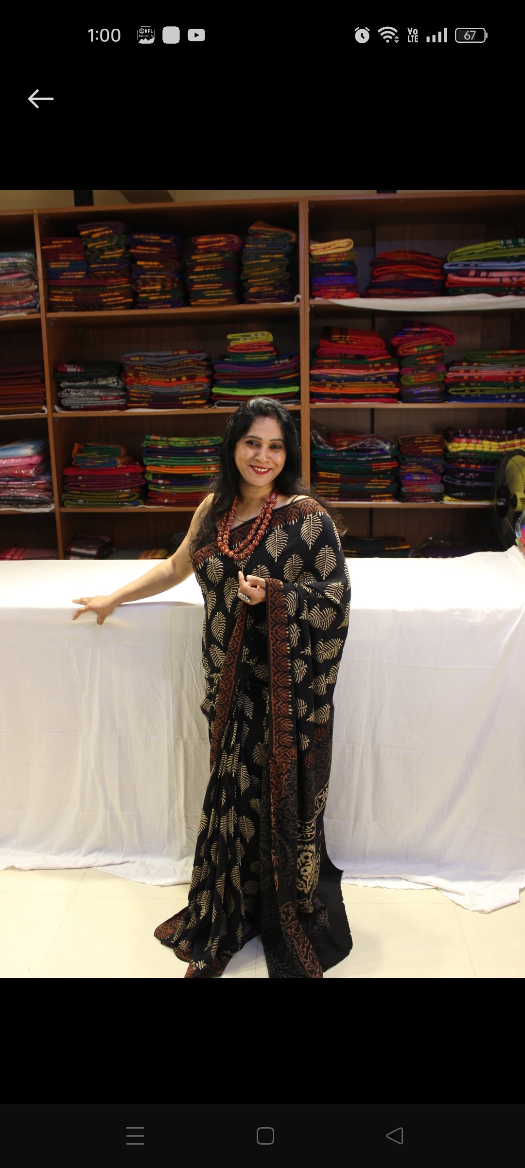 Vanaspati Pure Modal Silk Black