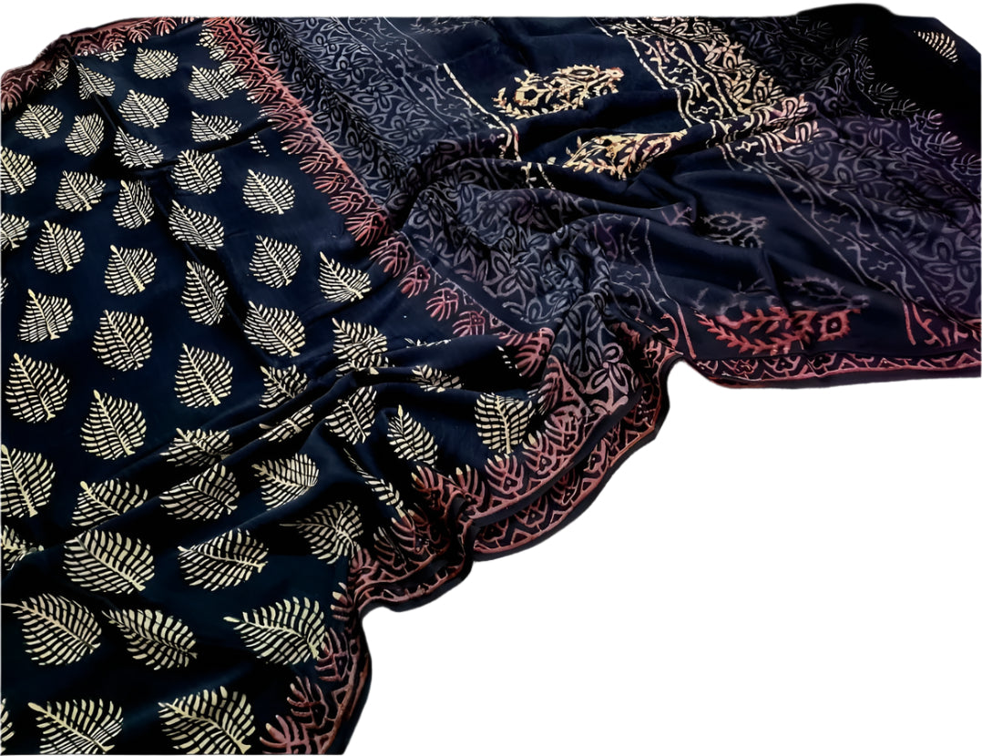 Vanaspati Modal Silk Sarees Black