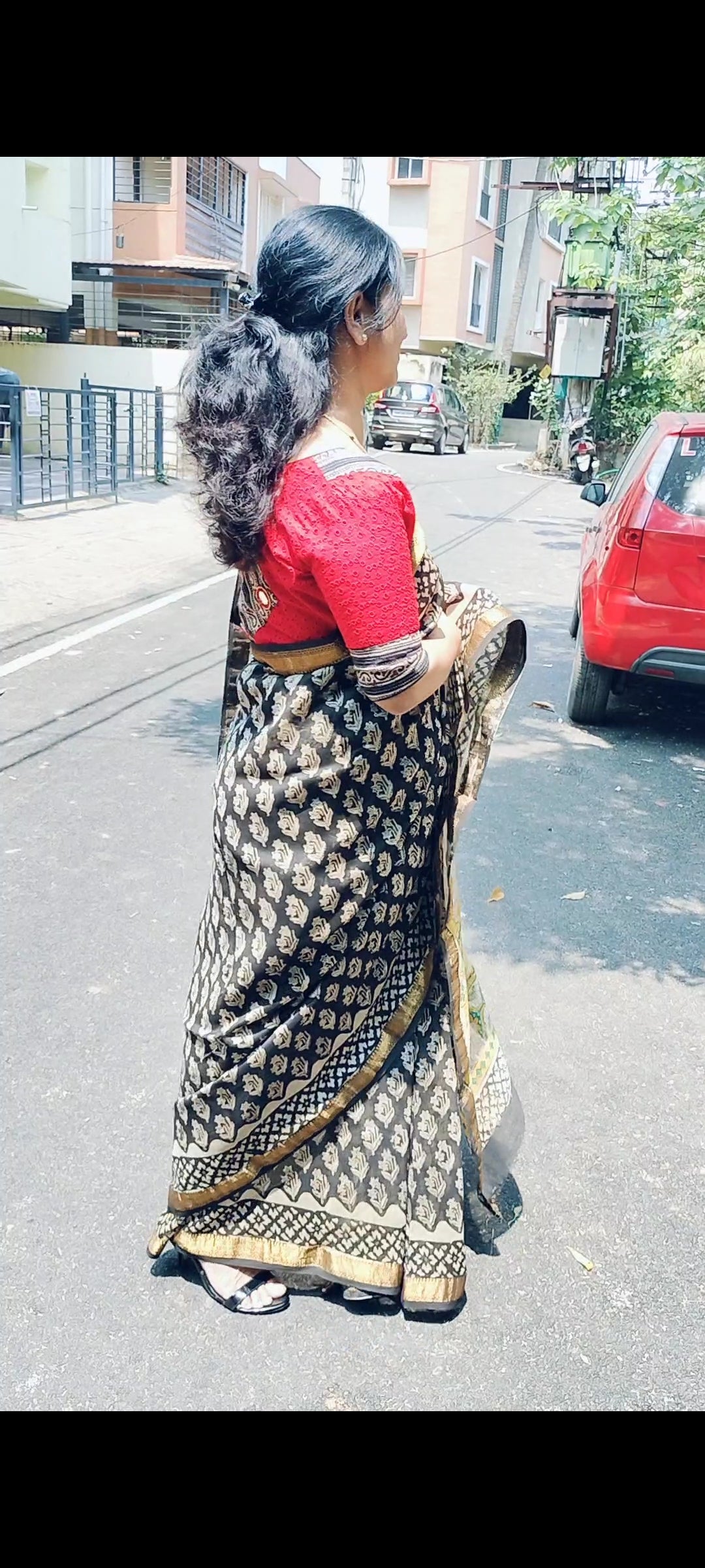 Buy Maheshwari Cotton Silks Saree Online / Lightweight Office wear saree Office