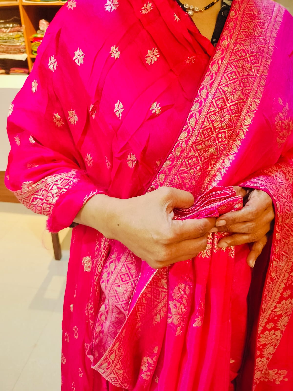 Designer Saree Majenta