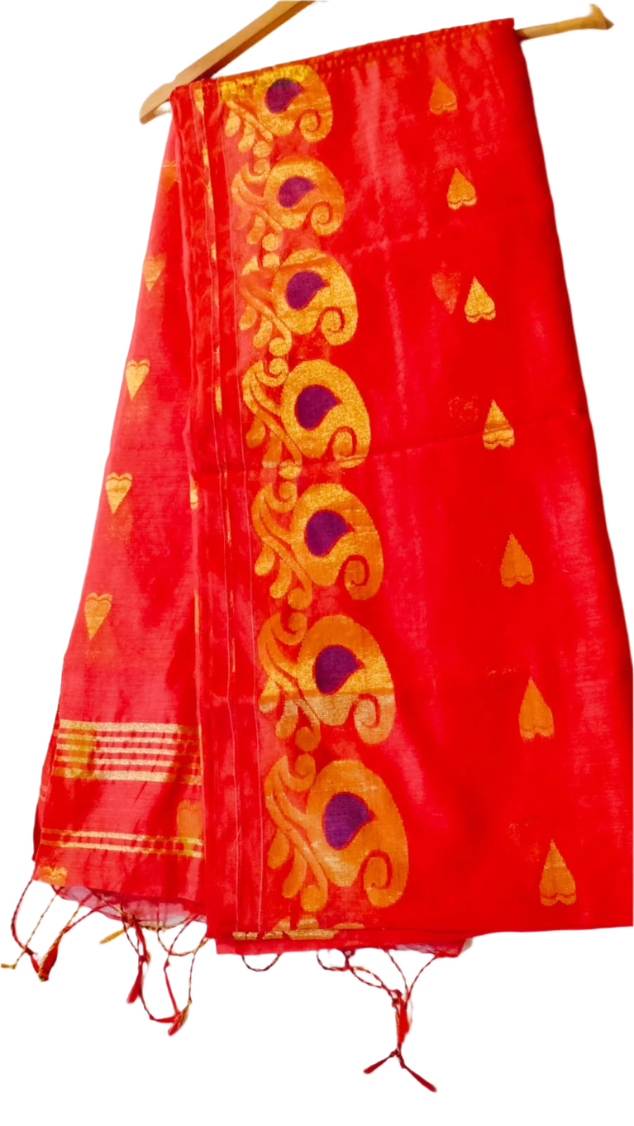 Pure Cotton Silk Red
