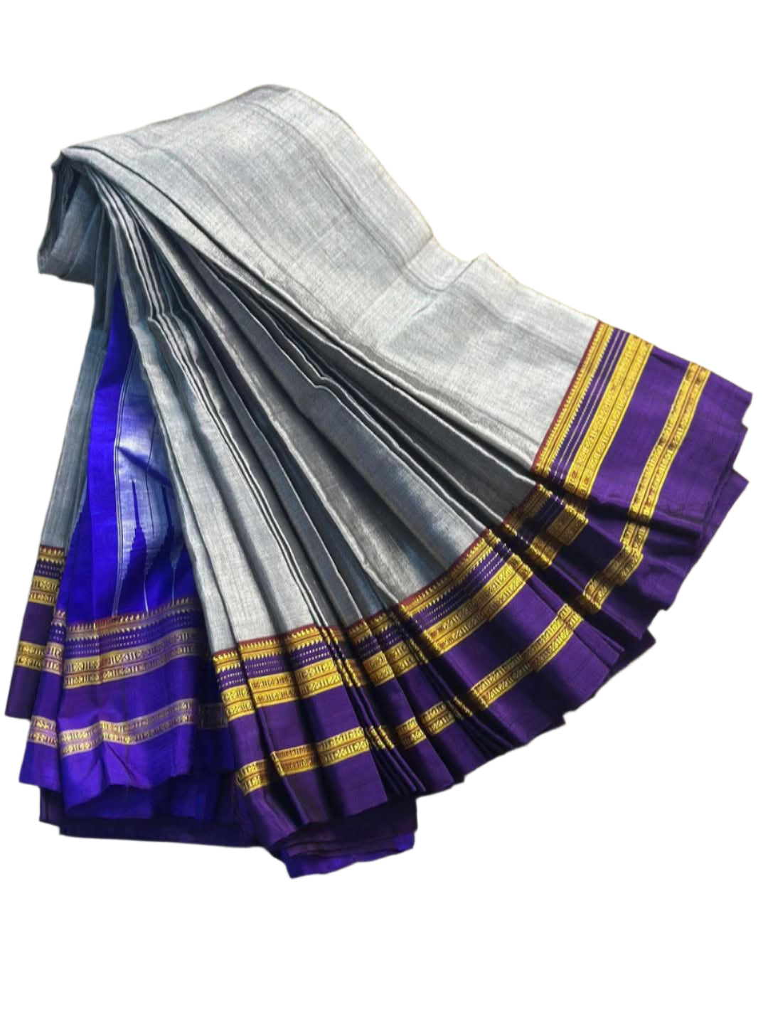 Ilkal Satin Silk Saree – Handwoven Elegance | Gruhini Silks