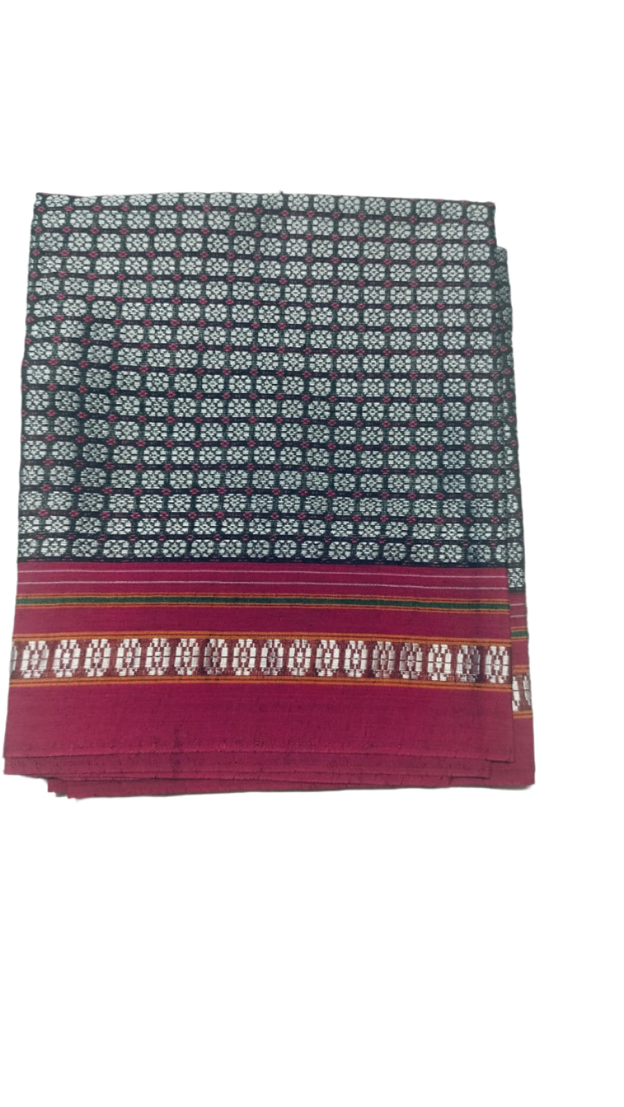 Handloom Pure Cotton Khun Blouse Pieces / Handloom Fabric Online