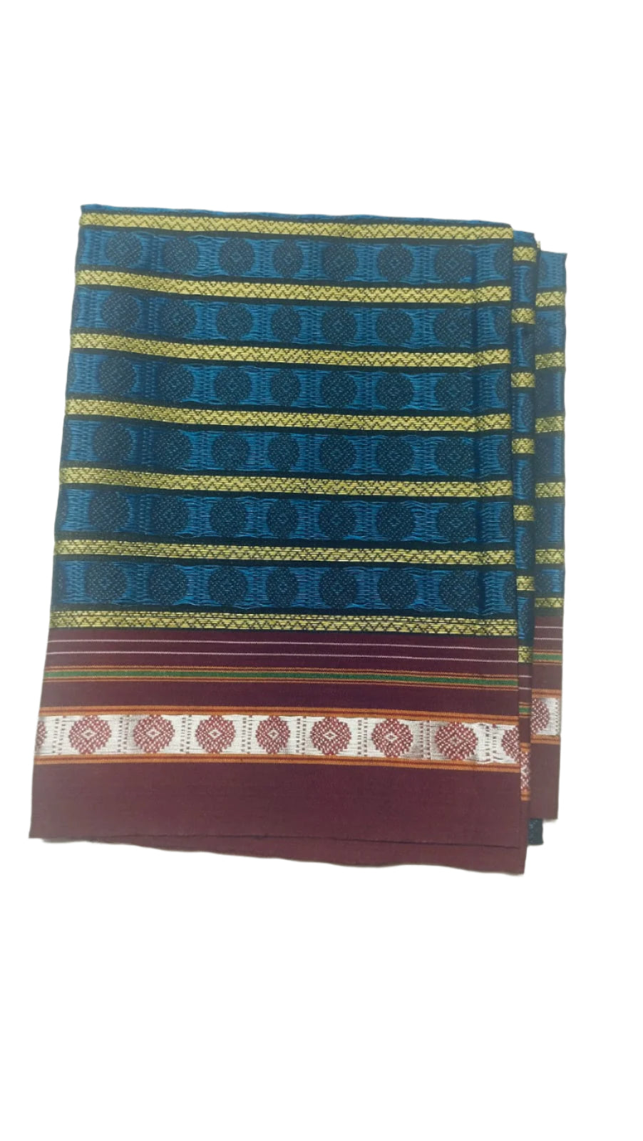 Handloom Pure Cotton Khun Blouse Pieces / Handloom Fabric Online