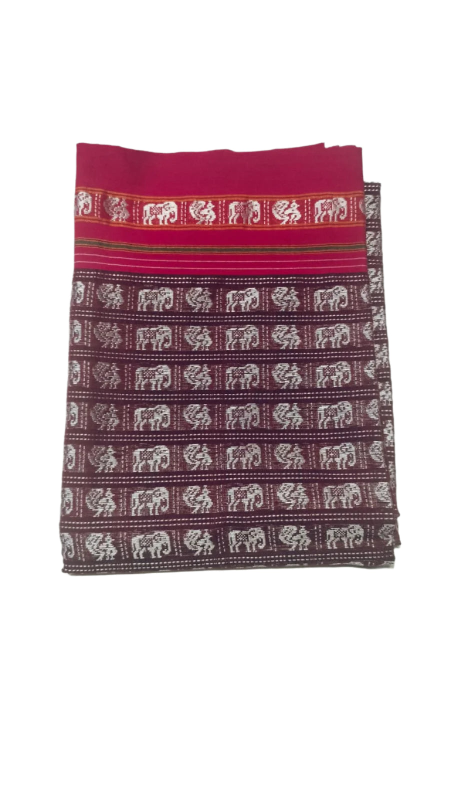 Handloom Pure Cotton Khun Blouse Pieces / Handloom Fabric Online