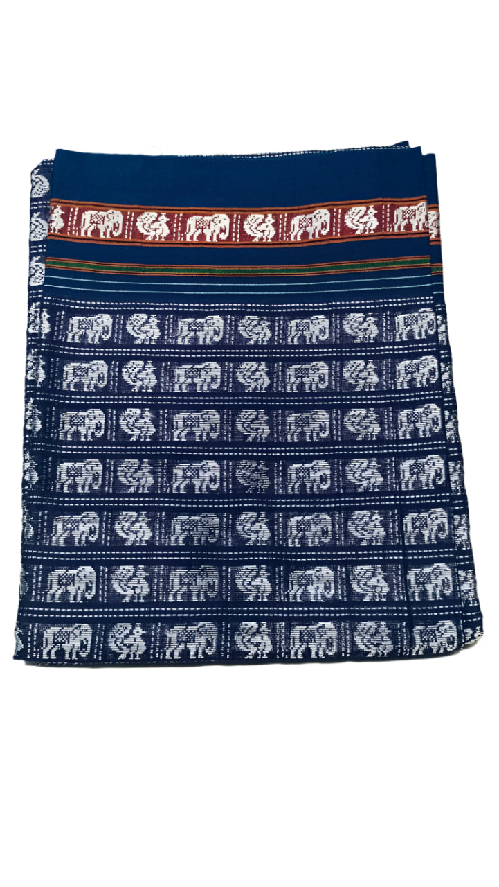 Handloom Pure Cotton Khun Blouse Pieces / Handloom Fabric Online