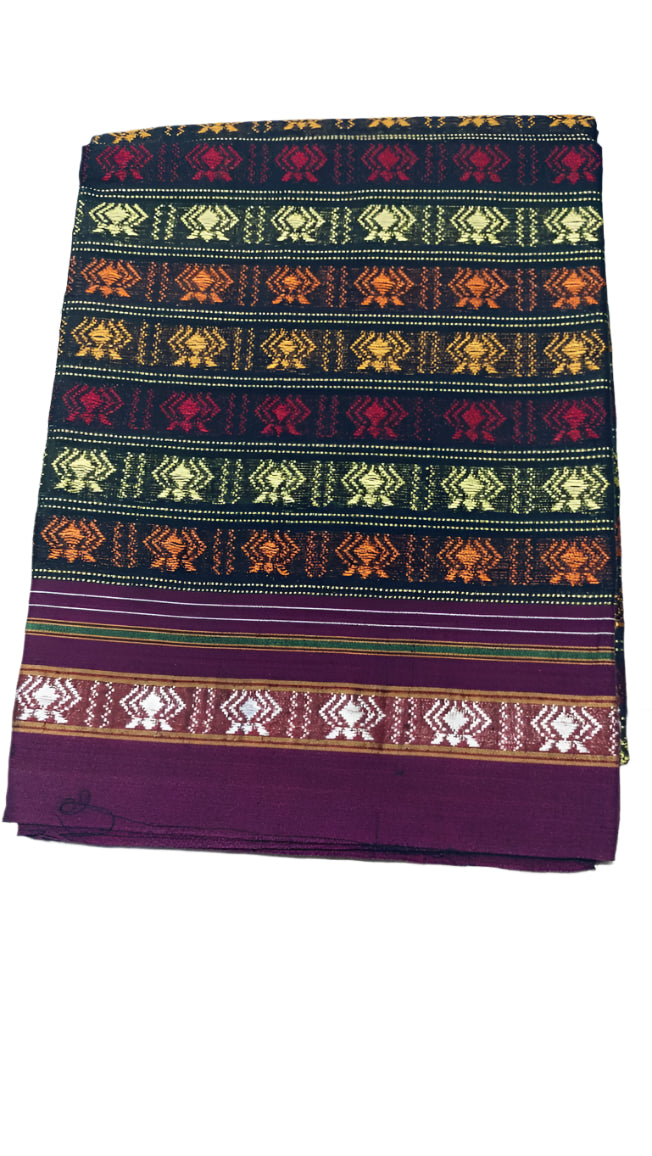 Handloom Pure Cotton Khun Blouse Pieces / Handloom Fabric Online
