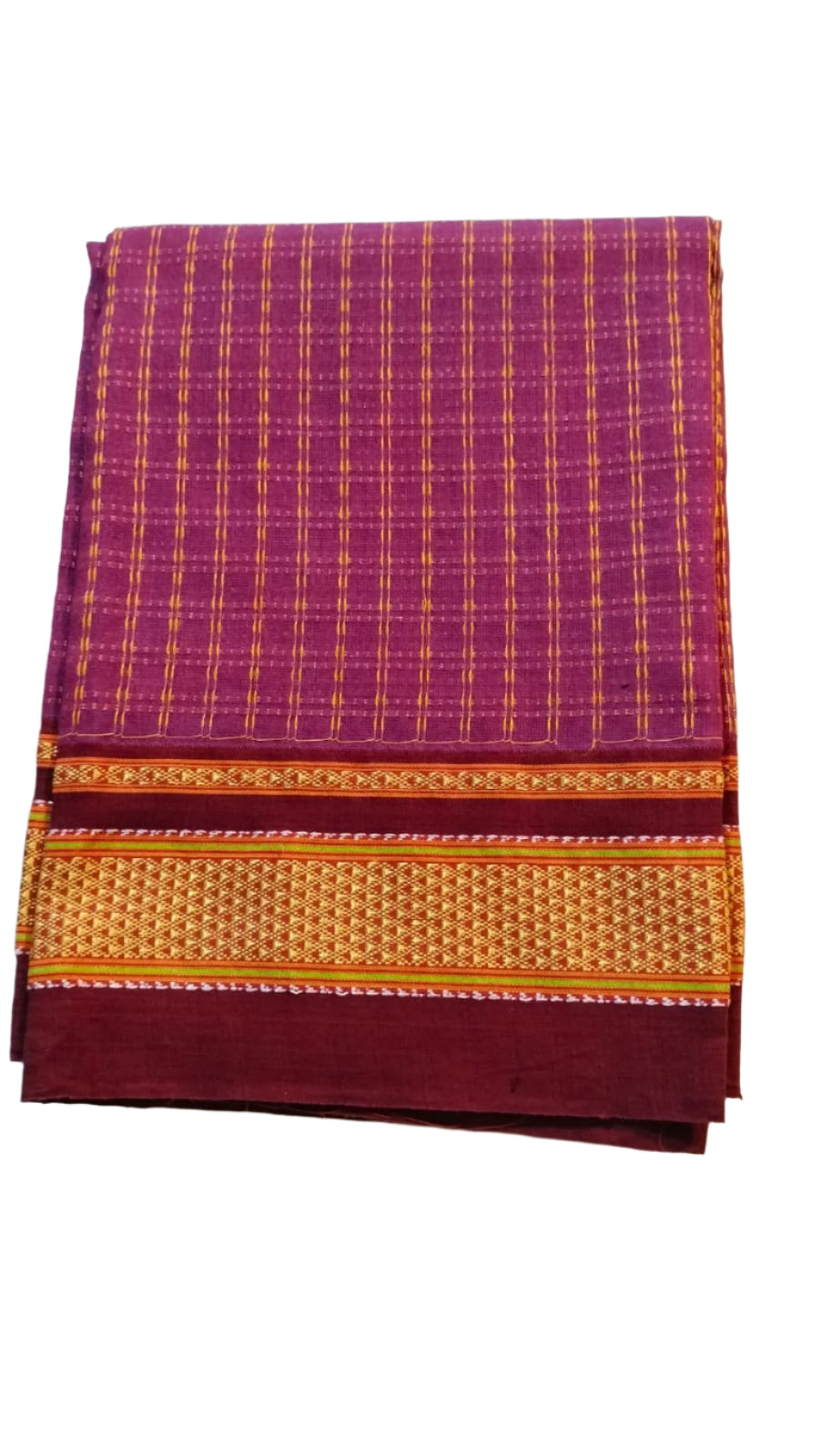 Khun Blouse Fabric - Purple