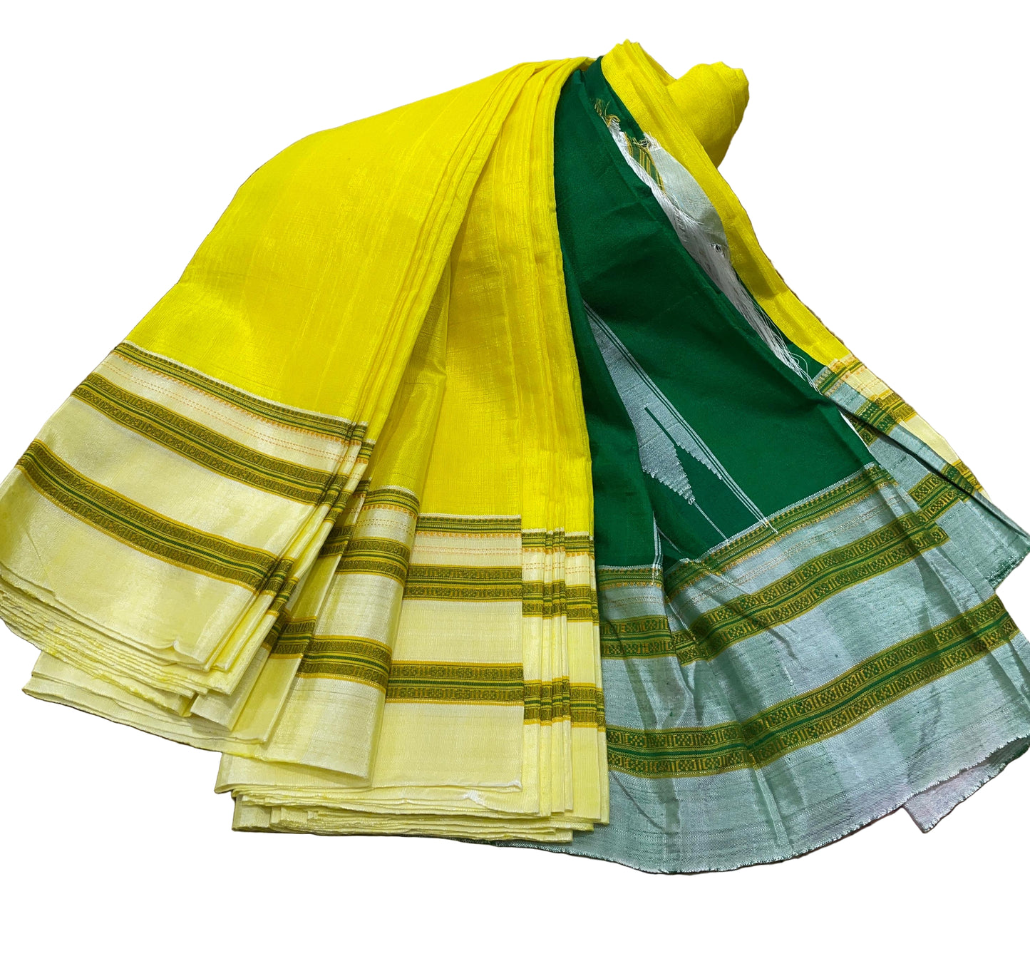 Ilkal Satin Silk Saree – Handwoven Elegance | Gruhini Silks