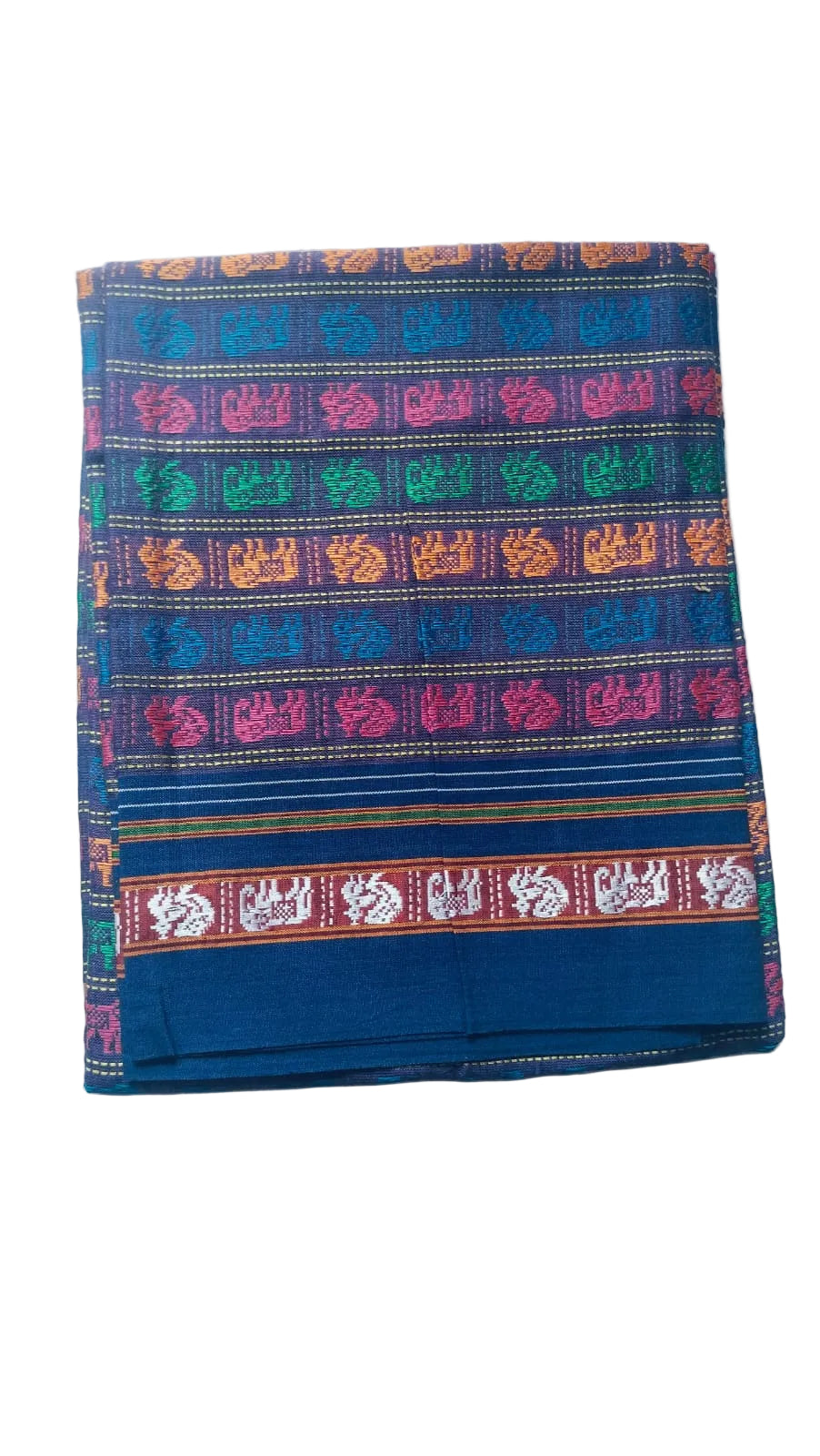 Handloom Pure Cotton Khun Blouse Pieces / Handloom Fabric Online