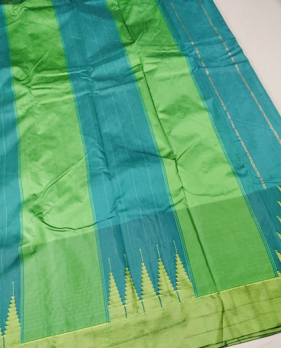 Ilkal Temple border Saree