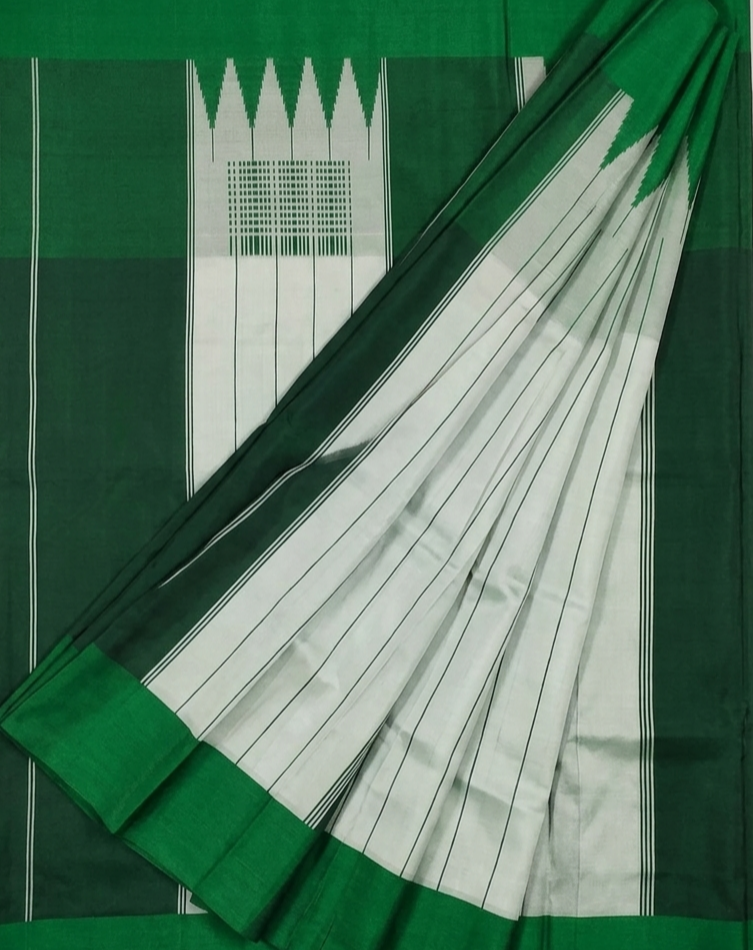 Ilkal Temple Border Saree