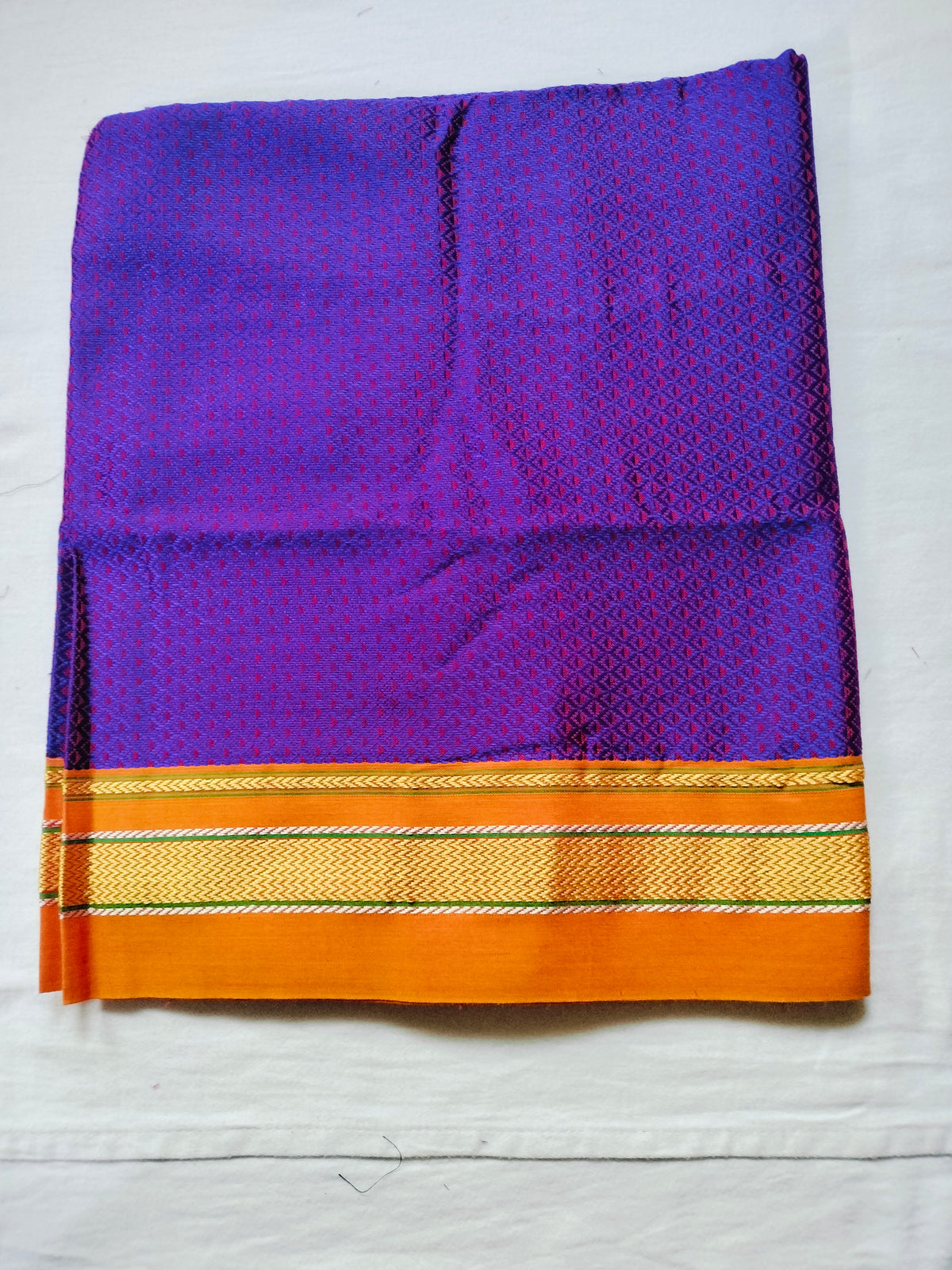 Khun Blouse Piece Purple