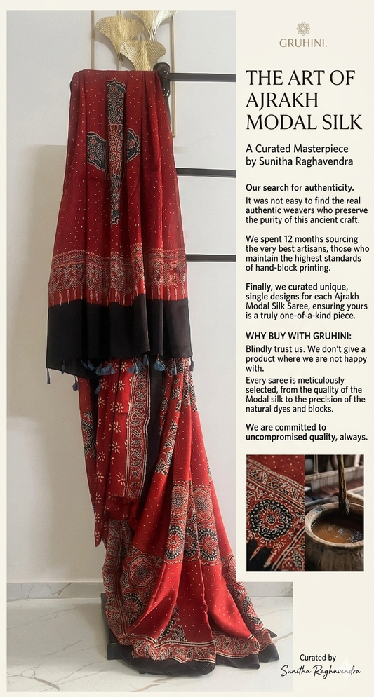 The Truth Behind ₹6999 Ajrakh Sarees – What Every Working Woman Should Know