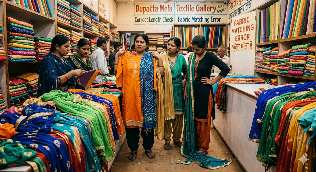Common Mistakes Women Make While Matching Dupattas