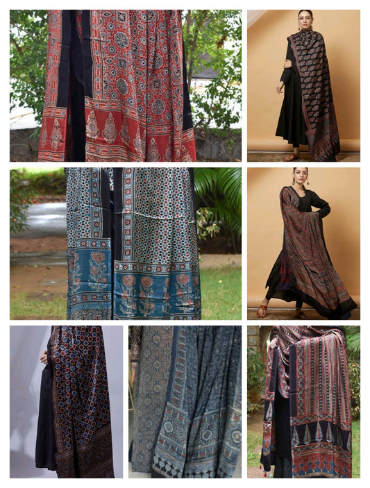 Why Does Ajrakh Modal Silk Feel So Soft? The Secret Behind Its Luxurious Drape