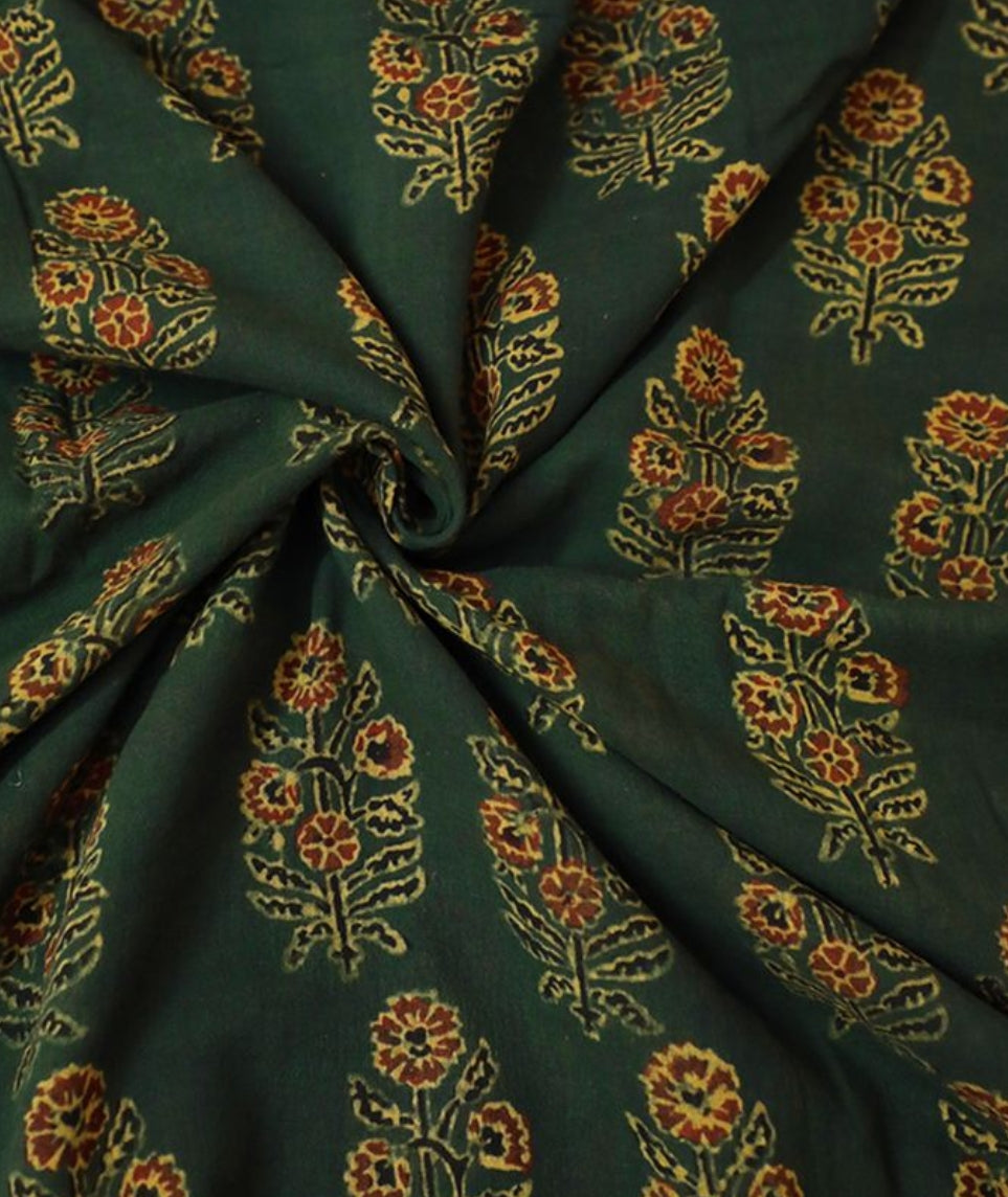 Why Ajrakh Modal Silk Sarees Come in Specific Colours