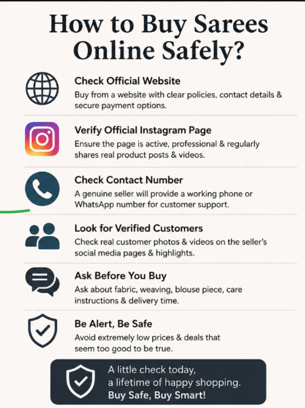 How to Buy Sarees Online Safely?