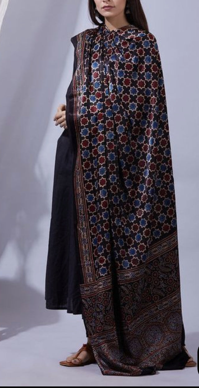 Can You Wear an Ajrakh Modal Silk Dupatta to the Office?