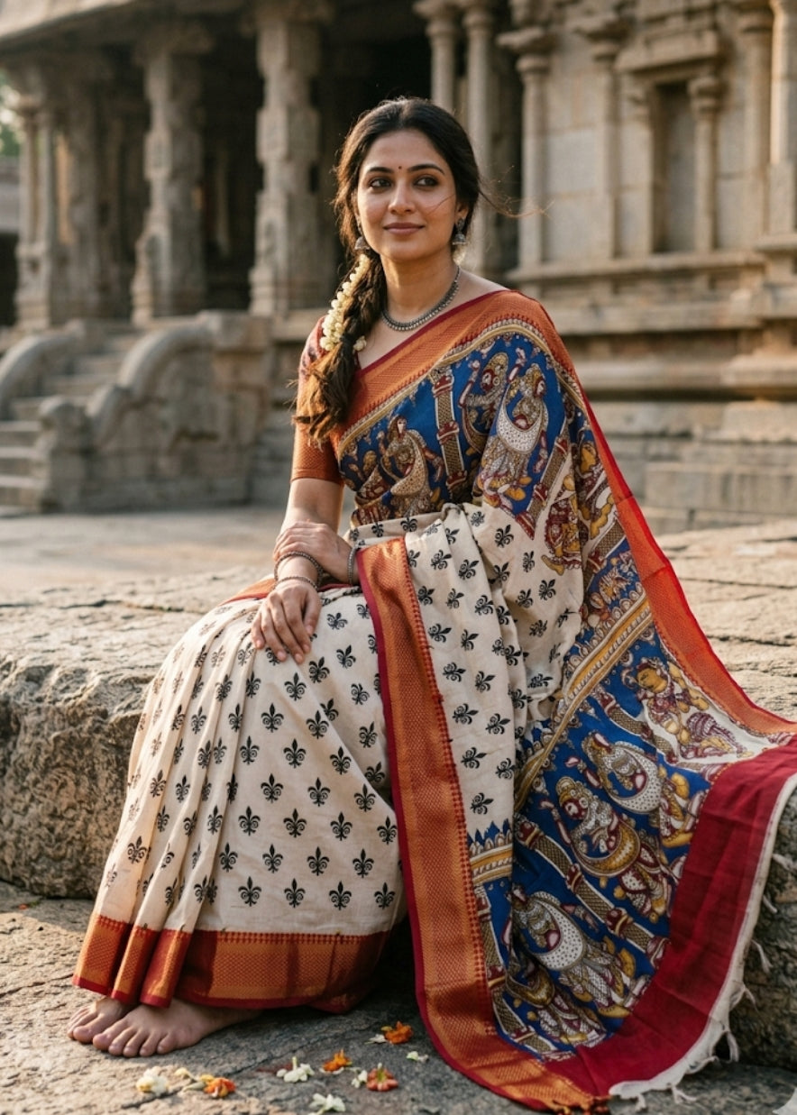 What is Kalamkari Saree? Meaning, History & Why Its So Special.