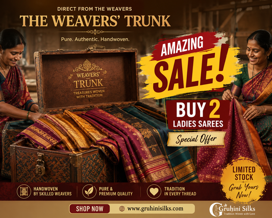 Weavers Trunk Sale | Up to 40–60% Off Handcrafted Sarees