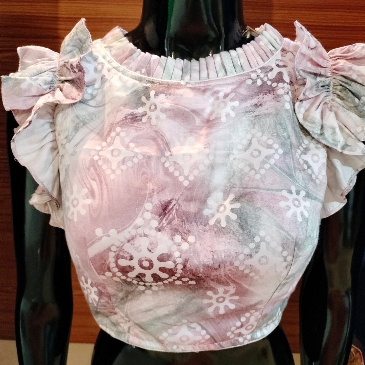 Spun Material Designer Blouse