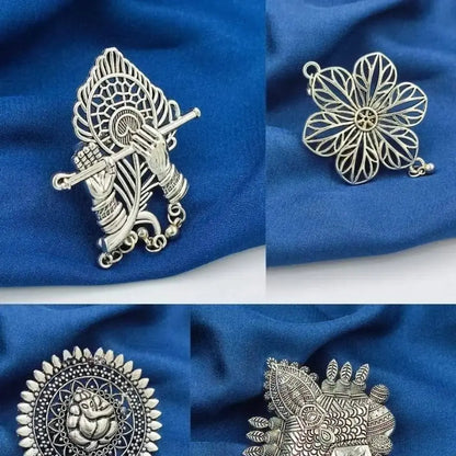 OXIDIZED ADJUSTABLE FINGER RINGS