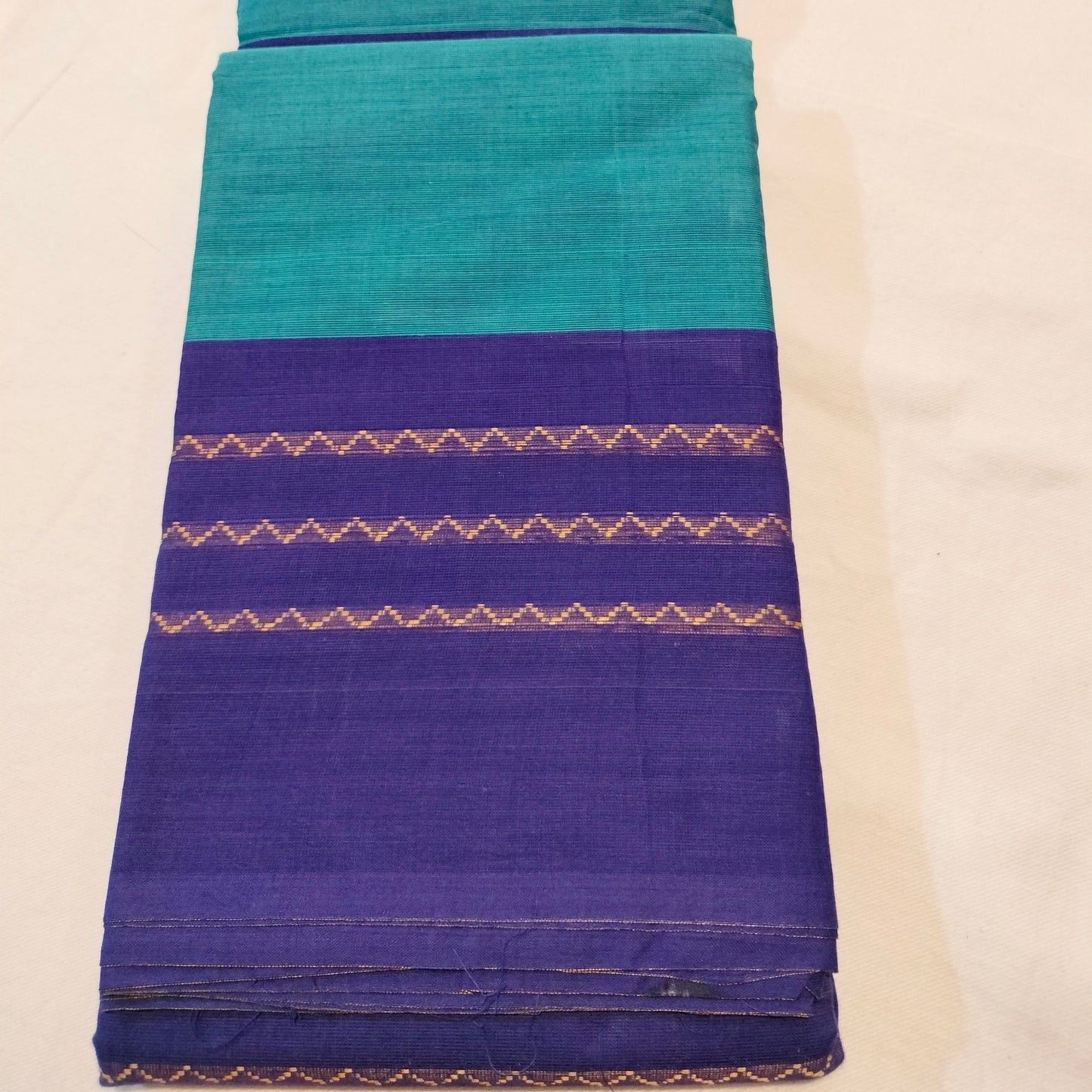 Chettinad Cotton Blue saree