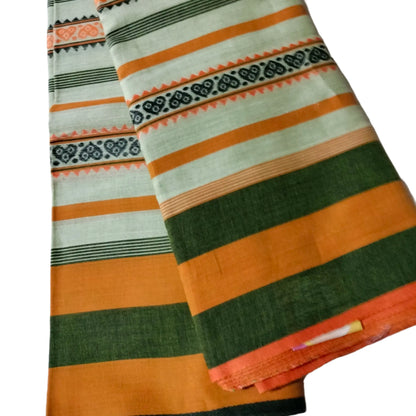 Dhaniakhali Saree Pista with Orange