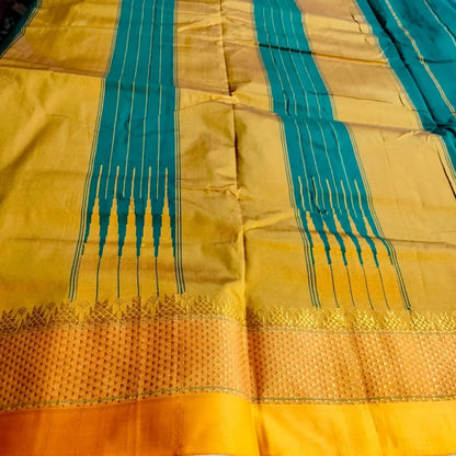 Ilkal Cotton Silk Saree Green