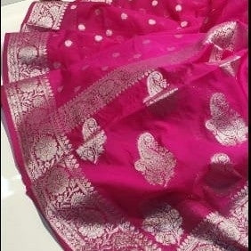 Banarasi Semi Georgette With Buta Silk Saree