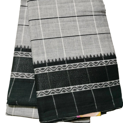 Dhaniakhali Saree Grey with black