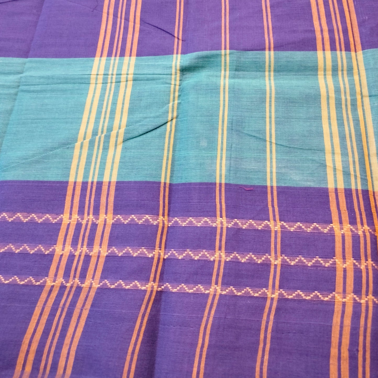 Chettinad Cotton Blue saree