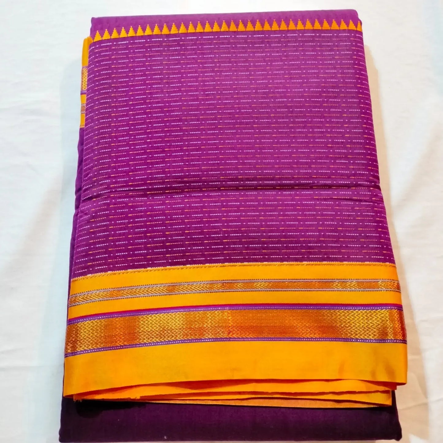 Ilkal Cotton Silk Saree Purple