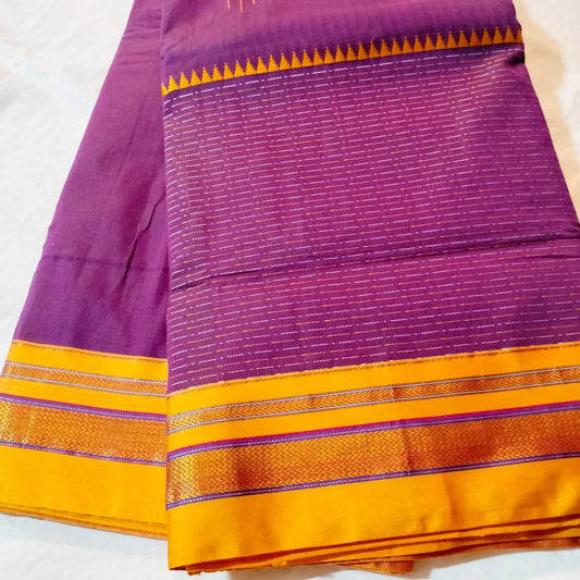 Ilkal Cotton Silk Saree Purple