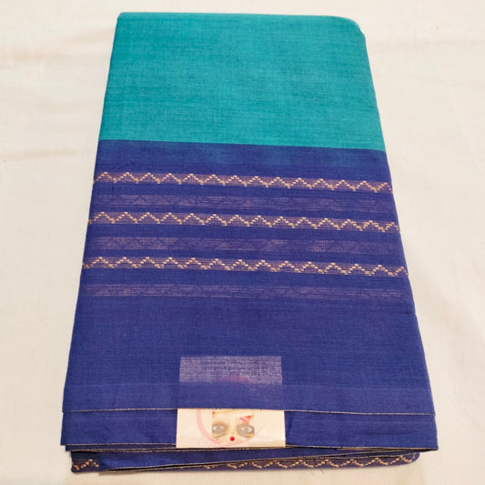 Chettinad Cotton Blue saree