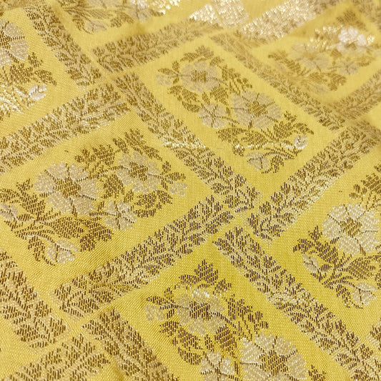 Banarasi Yellow Zari Blouse