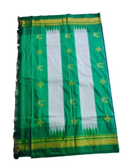 Kasuti Ilkal Saree with Tope Teni Pallu & Blouse