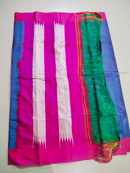 Ilkal Satin Silk Saree with Plain Border – Elegant Office to Event Wear