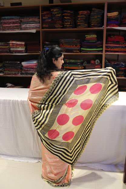 Vanaspati Modal Silk Sarees  Peach
