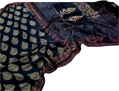 Vanaspati Modal Silk Sarees Black