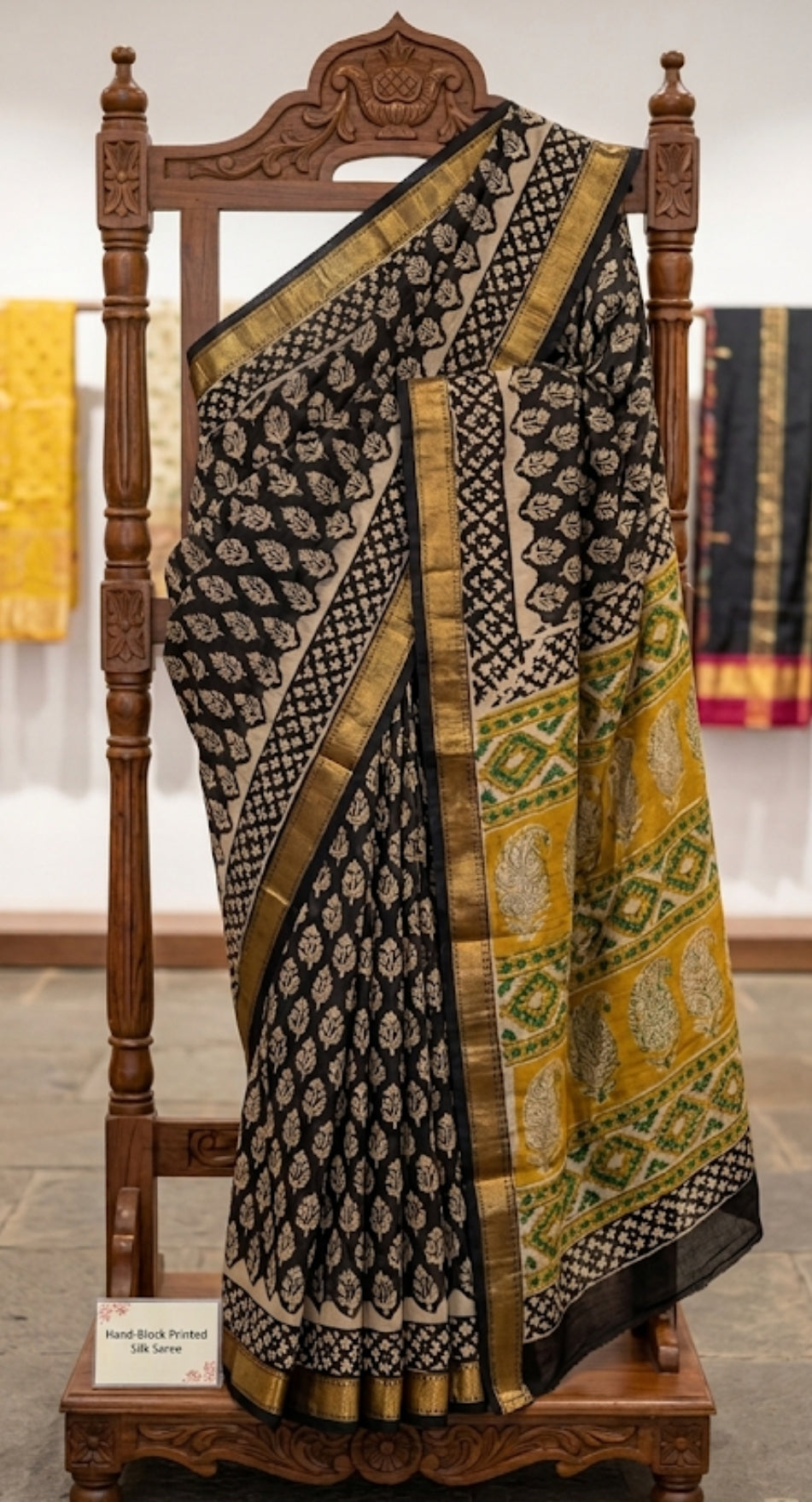 Buy Maheshwari Cotton Silks Saree Online / Lightweight Office wear saree  Office