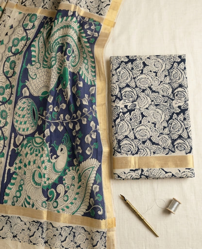 Kalamkari Nellore Mangalagiri Silk Saree